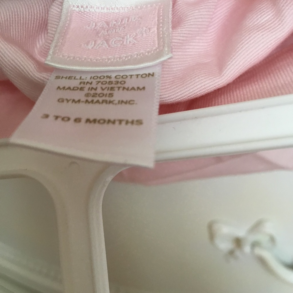 2pc JANIE AND JACK Short Set, 3-6m, POPPY - Picture 6 of 6